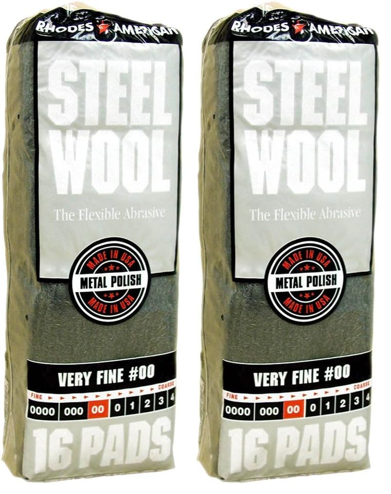 Homax - 33873210009 Steel Wool, Extra Fine Grade #000, 12 Pads