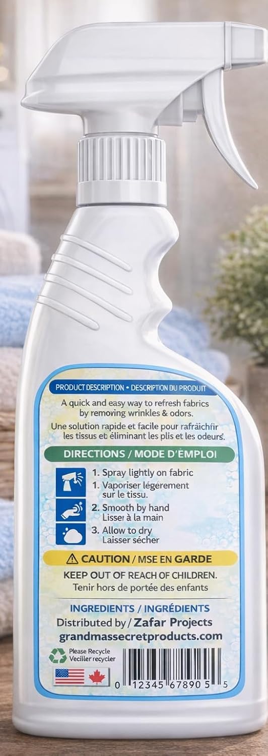 Grandma's Secret Spot Remover Laundry Spray - Chlorine, Bleach and Toxin-Free for Clothes - Fabric Stain Remover Removes Oil, Paint, Blood and Pet Stains - 16 oz & 2 oz Combo, DuoPack