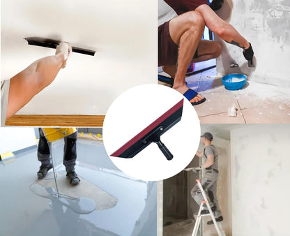 14in Magic Squeegee Trowel, Epoxy Spreader Trowel with Flexible Blade, Smoothing Tool for Knockdown, Drywall, Concrete, Epoxy Surfaces, Make Flat&Smooth