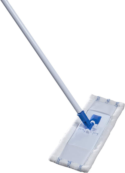 Mr. Clean Microfiber Wet/Dry Mop Machine-Washable Refill Head, White/Blue