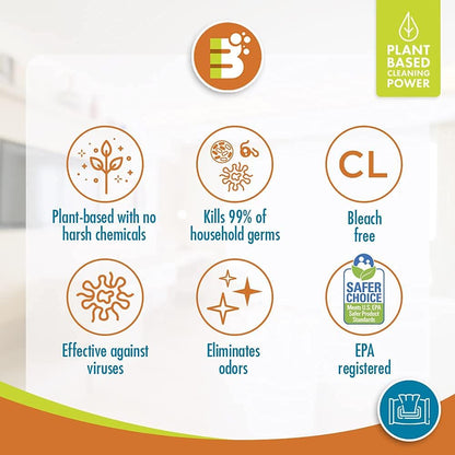 Boulder Clean Disinfecting Wipes, Sugared Lemon Scent, Disinfecting Surface Wipes, Cleans & Deodorizes, No Harsh Chemicals, Moisture-Lock Lid, Biodegradable, 72 Count (Pack of 12)