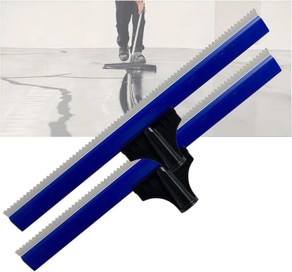 16 Inch Teeth Notched Squeegee, Epoxy Floor Squeegee with 0.16 Inch Teeth for Self Leveling Cement Urethane Epoxy, Lightweight Epoxy & Urethane Flooring Tool