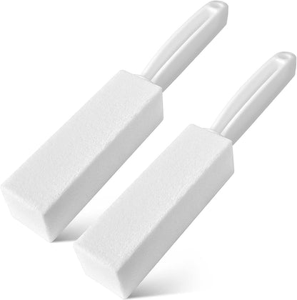 4TH Pumice Stone for Toilet Bowl Cleaning,Pumice Stick with Handle,Cleans Away Limescale Stain,Hard Water Rings, Calcium Buildup,Iron and Rust. Remover for Tile/Bath/Kitchen/Household - 2 Piece