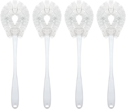 Toilet Brush and Holder Set, By LOLA, 2 Pack, Classic Version, Durable Bristles for Deep Cleaning, w/Compact Space Saving Storage Holder