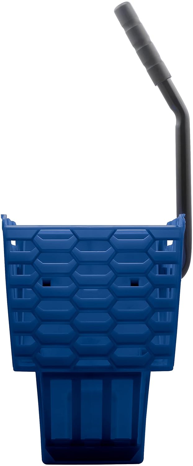 Carlisle FoodService Products Omnifit Mop Bucket with Side Press Wringer and Soiled Water Insert for Floor Cleaning, Kitchens, Restaurants, And Janitorial Use, Polypropylene (Pp), 35 Quarts, Yellow