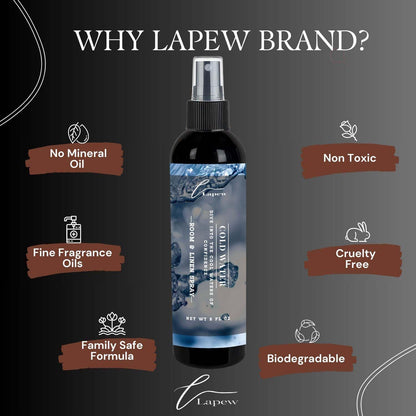 Lapew Room & Linen Spray | Fragrance Mist for Home, Car & Office | Fabric & Air Freshener | Neutralizing Mist | Made in USA | Cozy Cinnamon & Apple - Colors A