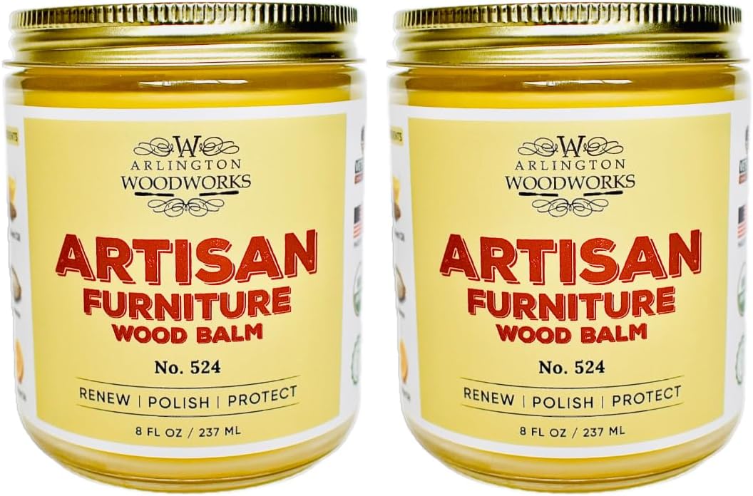 Artisan Furniture Wood Balm No. 524 – Natural Wood Care Restore, Polish & Protect – Food-Safe & No Sanding Needed