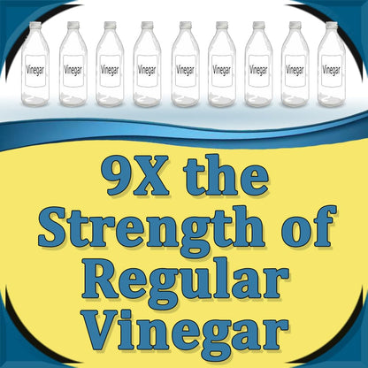 Natural Armor 45% Vinegar Industrial Strength Concentrate - Extra Strength - 9X Stronger Than Regular Vinegar (128 Oz Gallon)