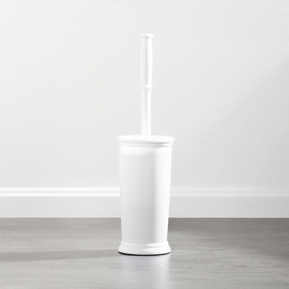 mDesign Metal Freestanding Slim Toilet Bowl Brush and Holder