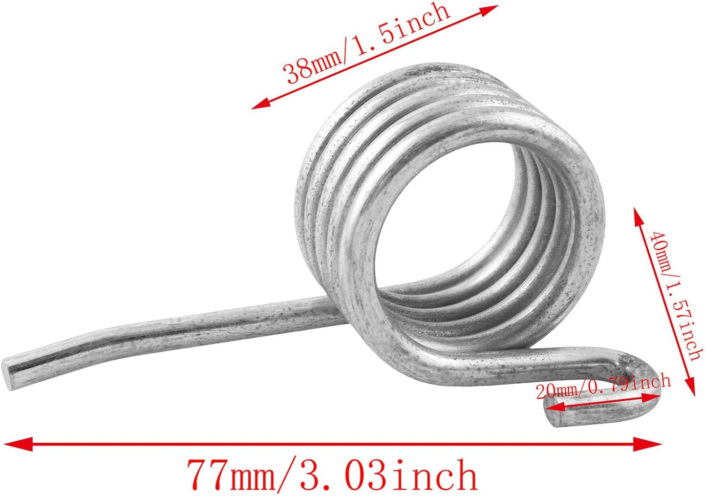 TAODAN 4PCS Mop Bucket Side Press Coil Spring Heavy Duty Commercial Floor Cleaning Wringing Bucket Tool Accessory Stainless Steel Spring Replacement Part