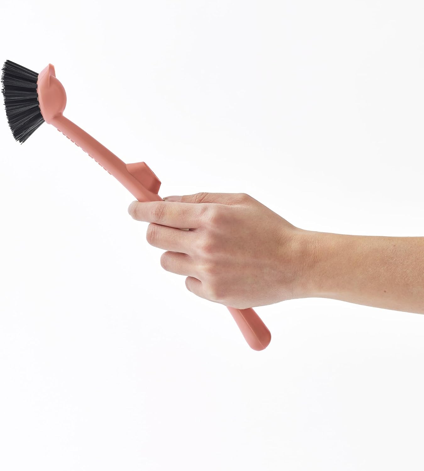 Earth & Mango Magnetic Dish Brush & Scraper, Snaps to Sink, Non-Scratch, Dishwasher Safe, Dish Scrubber – Onyx Black