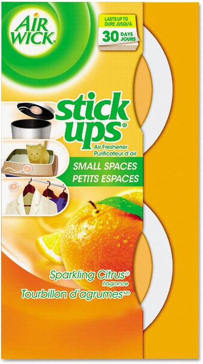 Air Wick Stick Ups Air Freshener, Sparkling Citrus, 2 ct (Pack of 2)