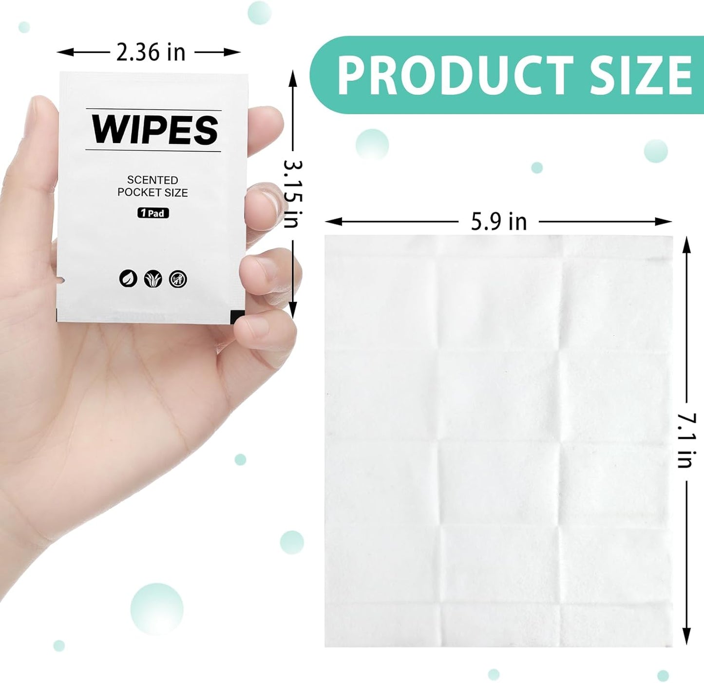 400 Pcs Butt Wet Wipes for Women Individually Wrapped Wipes for Women Man Travel Hand Face Body Cleaning Adults Bathroom Toilet Daily Use(White)