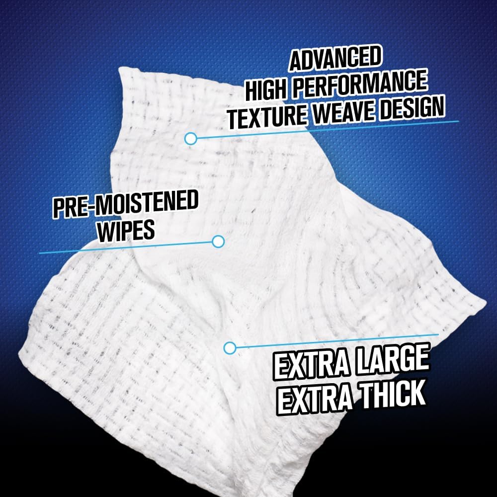 Chemical Guys Total Interior Cleaner & Protectant Wipes – 50 Pack Multi Surface Car Interior Cleaning Wipes for Dashboards, Doors and Seats – Safe for Trucks, SUVs, RVs and Home Use