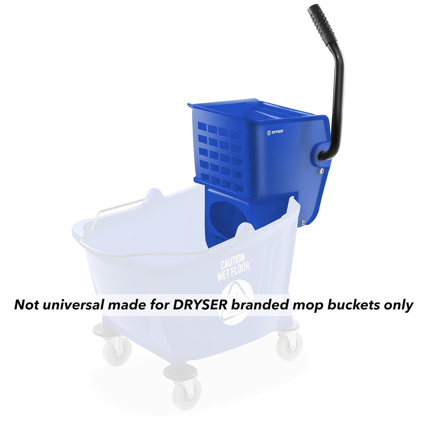 Side Press Wringer Replacement for Dryser Branded Commercial Mop Bucket, 26 and 33 qt.- Yellow