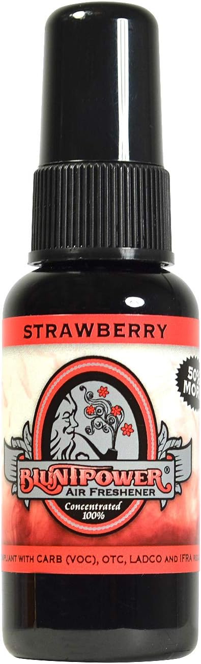 BluntPower Oil Based Concentrated Air Freshener and Oil for Diffuser - Air Freshener Spray For Room, Car, Bathroom - Concentrated Room Deodorizer & Odor Eliminator Spray - Cherry 1.5oz. (3 Pack)