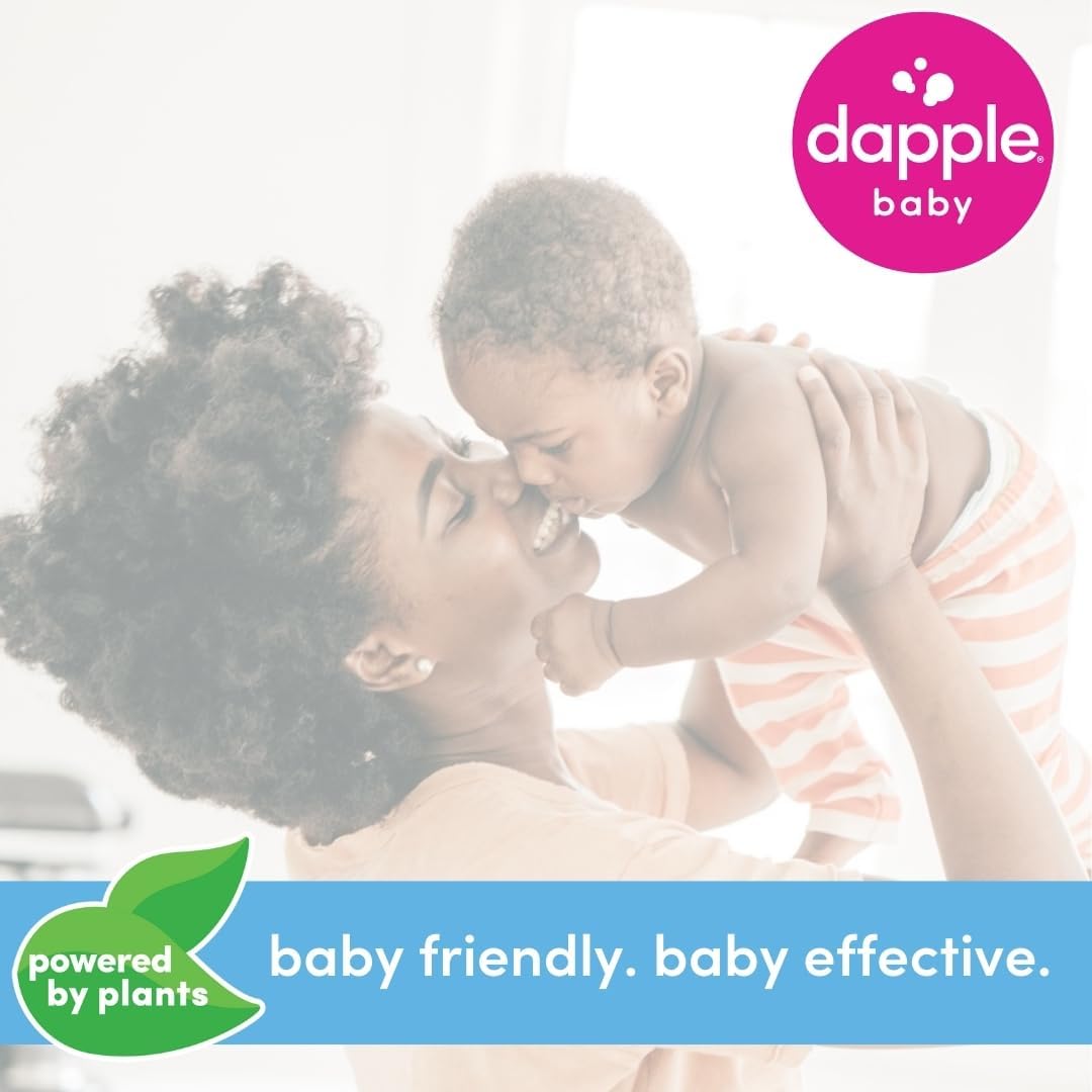 Dapple Baby Fragrance-Free Foaming Baby Bottle & Dish Soap - 13 fl oz - Cleans Bottles, Sippy Cups, Pacifiers, Breast Pumps, & More - Gently Removes Milk Film & Odors - Fragrance Free