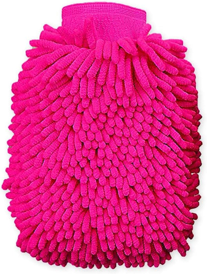 House Cleaning and Car Wash Mitts, Home Dusting Microfiber Gloves, Washing Clean Polish Faster (2-Pack, Green/Blue)