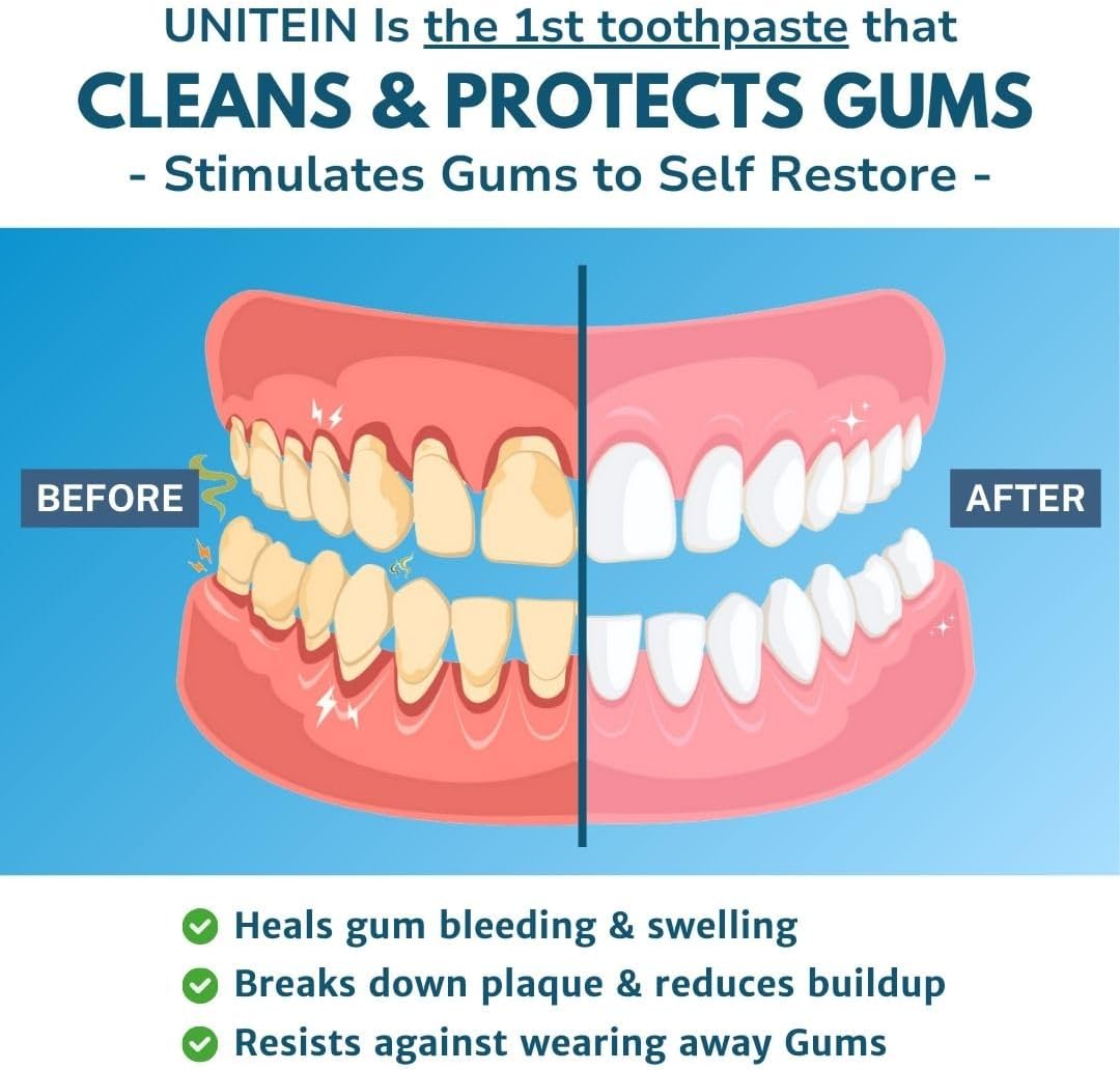 Gum Restore Toothpaste, Improves and protects damaged & bleeding gums, Breaks Down Plaque, Resists Tarter, Plant-based Formula, 99% Natural Ingredients, Free of Fluoride, Triclosan, Microbeads