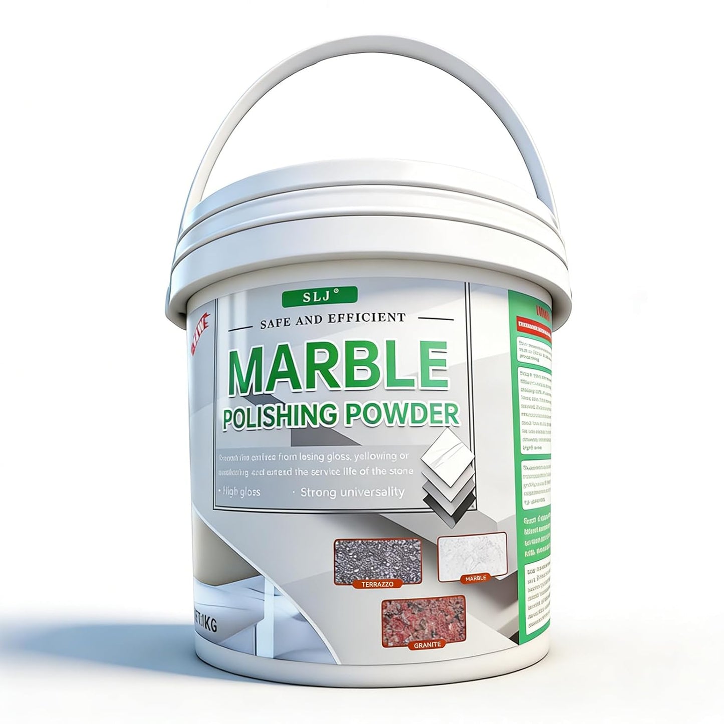 Professional Marble Polishing Powder Granite Polishing Kit Marble Floor Polish – Restore Shine & Remove Dullness, Safe for All Kinds of Stone, Countertops, Floors (10 oz)