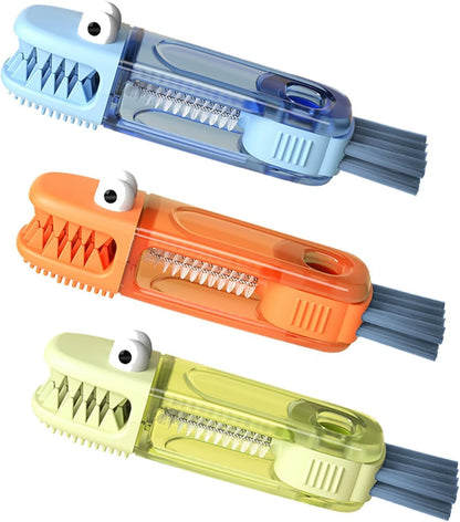 Megalobox 4 in 1 Cup Lid Cleaning Brush,Portable Water Bottle Cleaner Brush,Home Kitchen Crevice Cleaning Tools,Multifuncional Cleaning Tool for Cup, Bottle, jar, etc