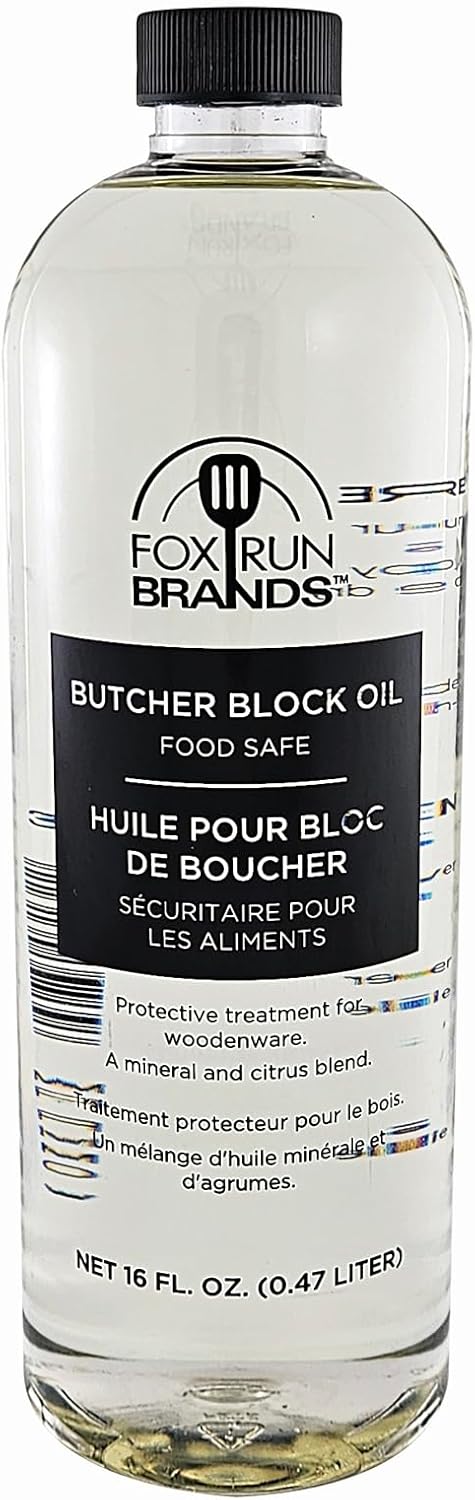 Fox Run Lemon Oil With Beeswax Furniture Polish and Conditioner, 16 ounces, Made in the USA
