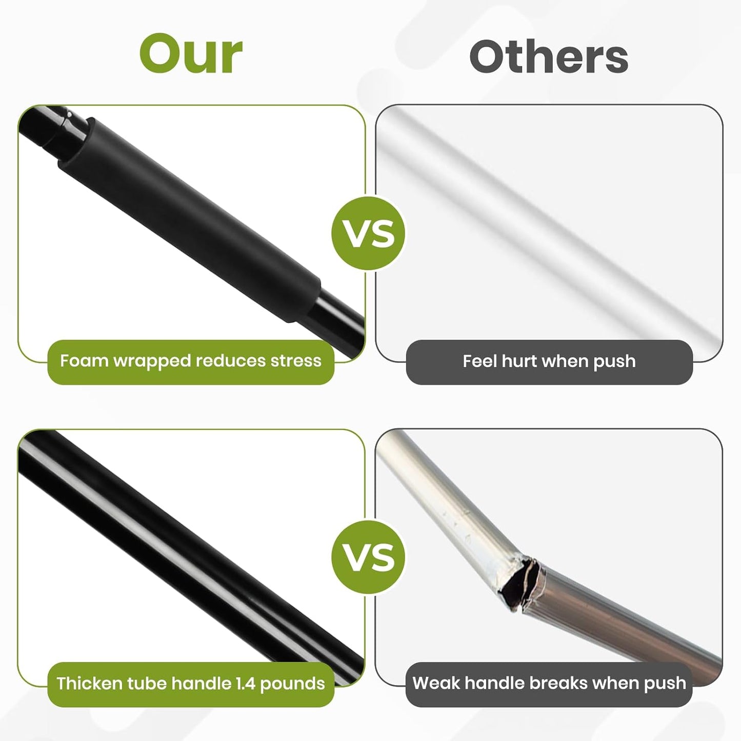Grout Cleaner Brush with Long Handle, Floor Scrub Brush for Shower Tile, Bathroom Crevice Cleaning Brushes with Heavy Duty Stiff Bristles