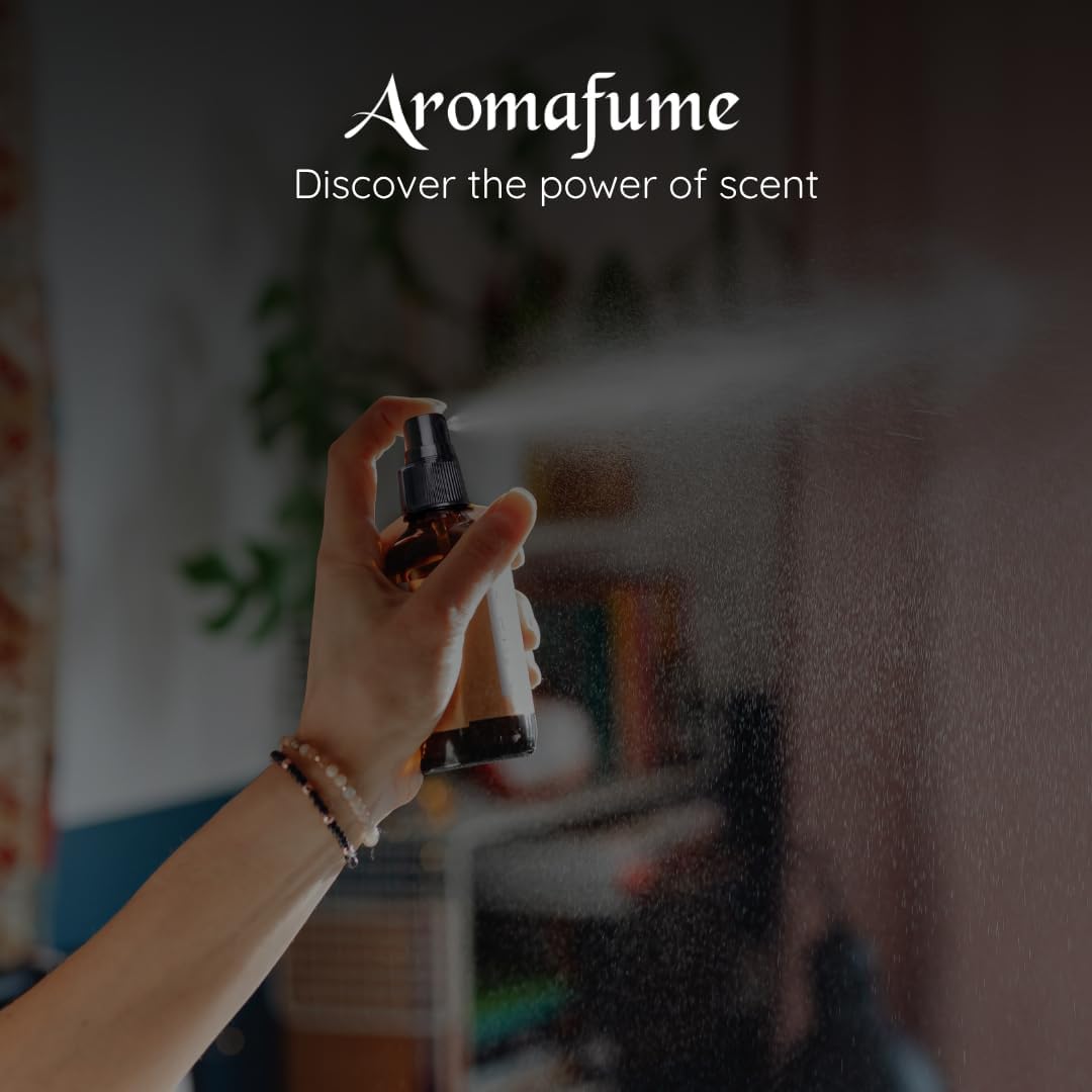 Sandalwood Room, Linen & Pillow Spray by Aromafume | 100ml/3.38 fl oz | with Pure Sandalwood Essential Oil | Aromatherapy Spray for Relaxation, Sleep & Stress Relief | Mist for Bedding, Fabrics