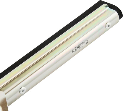 Restaurantware-SQUEEGEE ONLY: Clean Tek Professional 29.92 Inch Floor Squeegee, 1 Broom With Double Rubber Blade - Handle Sold Separately, Heavy-Duty, Steel Wiper For Concrete Floor