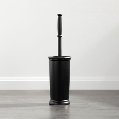 mDesign Metal Freestanding Slim Toilet Bowl Brush and Holder