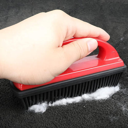 Rubber Pet Hair Removal Brush Lint & Cat Dog Hair Remover Brush Pet Silicone Lint and Debris Remover for Cleaning, Grooming, Home,Black