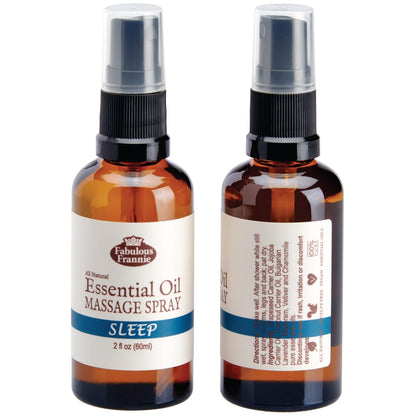 Fabulous Frannie Bug Away Healthy Massage Spritz Made with Carrier Oils and Citronella, Lavender, Eucalyptus and Lemongrass Essential Oils 2oz
