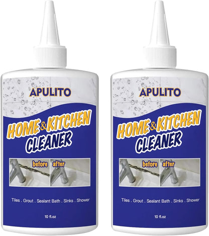 APULITO Household Cleaner Gel for Bathroom Shower Kitchen Tile Grout, Sinks Countertops 10 Fl Oz (Pack of 1)