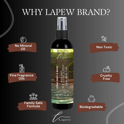 Lapew Room & Linen Spray | Fragrance Mist for Home, Car & Office | Fabric & Air Freshener | Neutralizing Mist | Made in USA | Cozy Cinnamon & Apple - Colors A