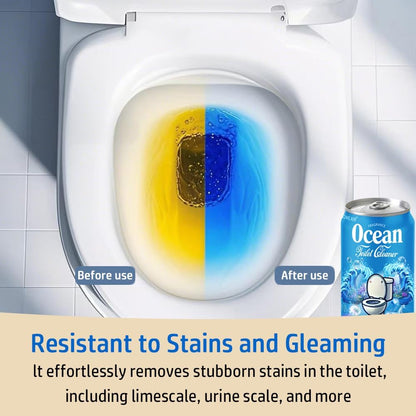 Beverage can Toilet Bowl Cleaner,Septic Toilet Bowl Tablets in Bottles, Automatic Long-Lasting Toilet Cleaner Bottle,Powerfully Cleans and Prevent Stain Build Up (Ocean, Jasmine, and Peach Scent)