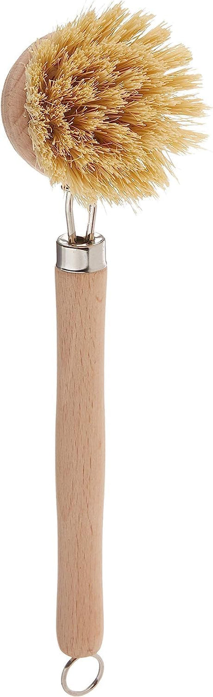 Fox Run Kitchen Brush, Stainless Steel Cleaning Brush for Tumblers, Glasses, Dishes, and Pans, 10.25"