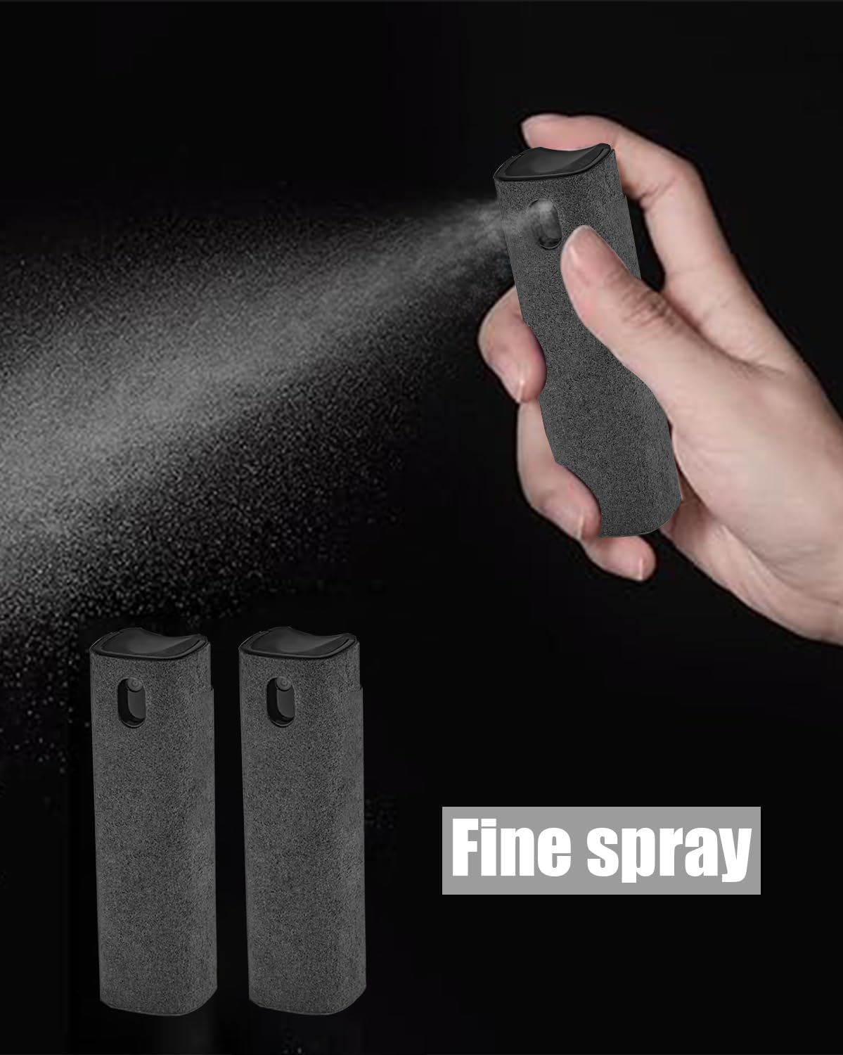 Screen Cleaner Spray and Wipe Touch Screen Cleaner for iPhone iPad Computer Laptop Tablet MacBook Cell Phone Eyeglasses（Pink）