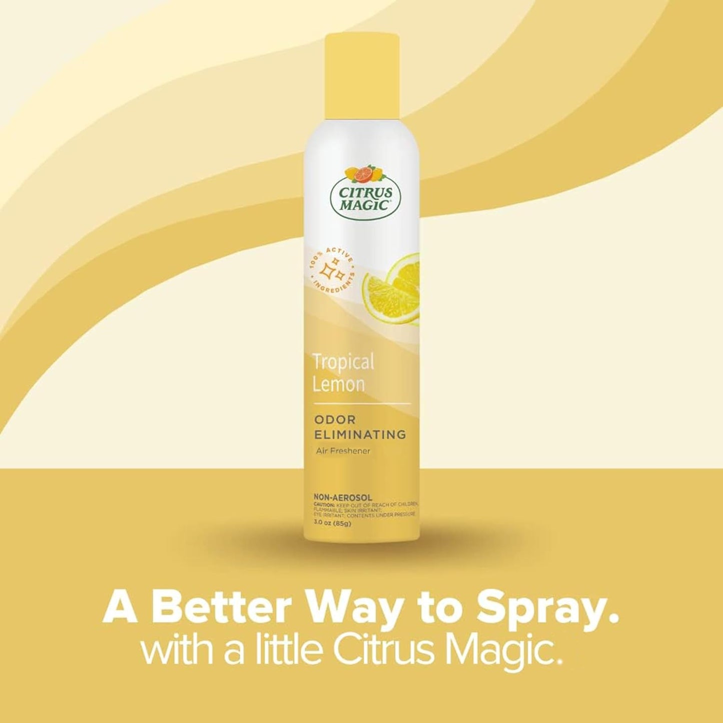 Citrus Magic Odor Eliminator Air Freshener Spray for Home, Orange Blast, 3-Ounce, Pack of 3