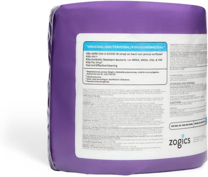 Zogics Antibacterial Wipes – Disinfecting Wipes for Sanitizing and Cleaning Surfaces and Equipment, EPA Registered Antibacterial Cleaning Wipes (3,200 Count – 4 Rolls of 800 Wipes)