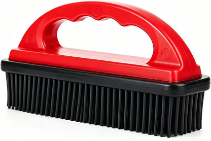 Rubber Pet Hair Removal Brush Lint & Cat Dog Hair Remover Brush Pet Silicone Lint and Debris Remover for Cleaning, Grooming, Home,Black