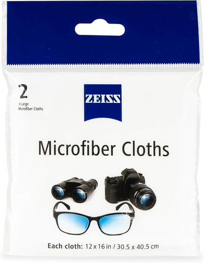 ZEISS Lens Care Pack – 2x 8oz Streak-Free Lens Spray and Microfiber Cloths for Eyeglasses and Optics