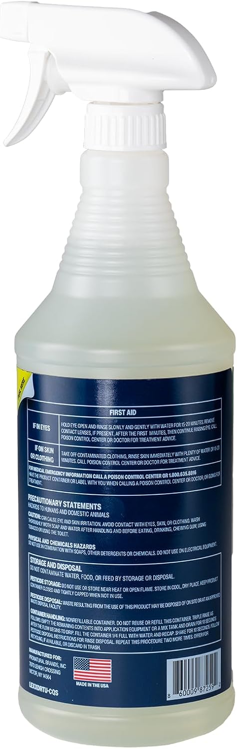 LEXX® RTU Broad Spectrum Disinfectant & Cleaner - EPA Registered, Kills 99.99% of Bacteria - Hospitals, Schools, Offices, Homes - Citric Acid, Safer Choice, Non-Toxic, No Bleach - 32 fl. oz. Spray