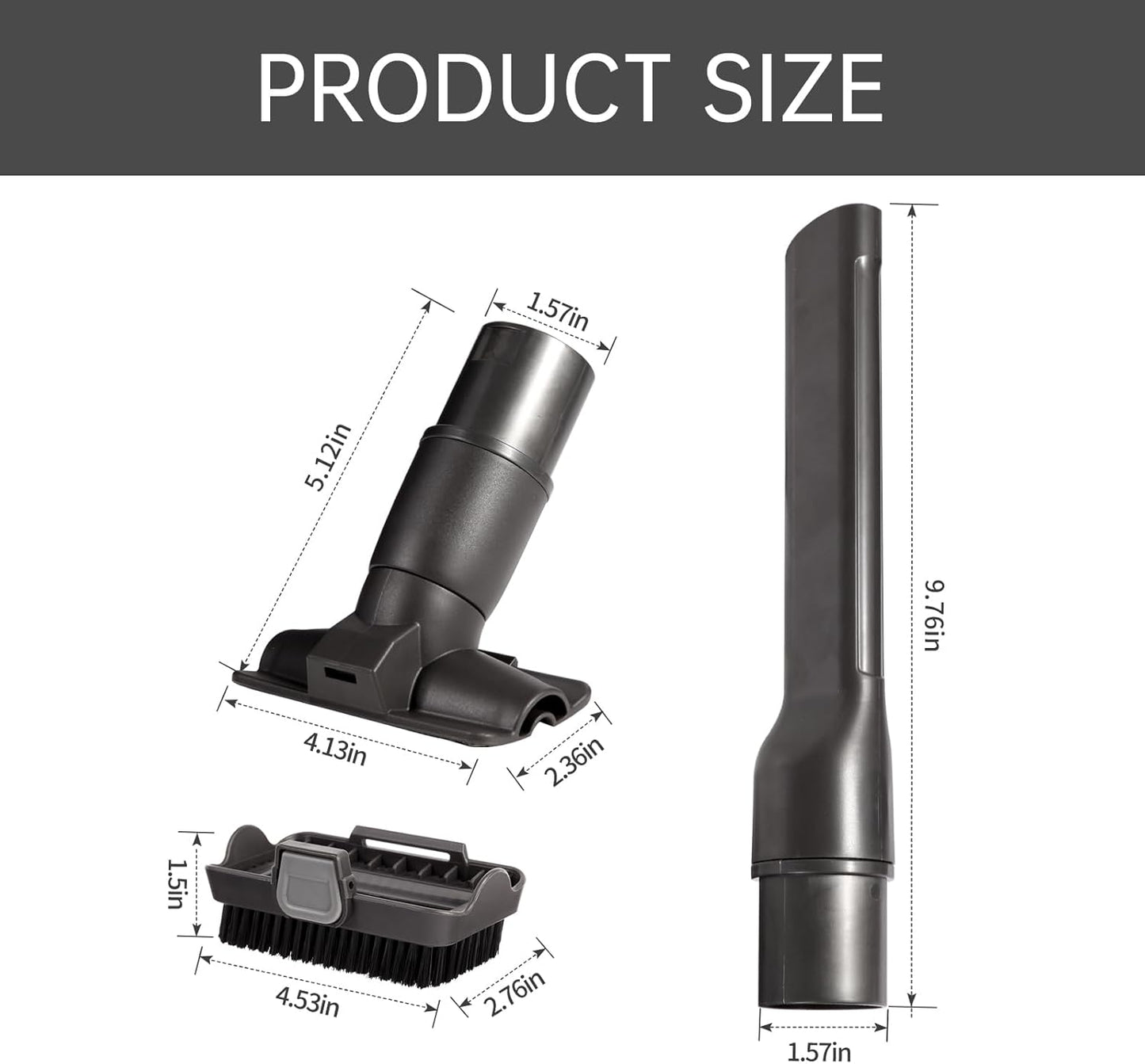 Upgraded Vacuum brush Attachment tool Compatible with Shark Navigator Lift-Away NV350 NV351 NV352 NV356E NV360 NV361 NV500 NV501 NV502 Series 2-in-1 Gap Tool Brush Removable Brush Replacement Parts