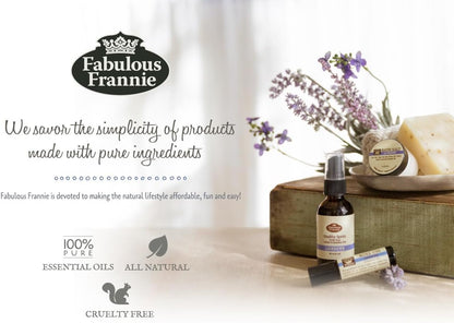 Fabulous Frannie All Natural Ingredients No Synthetics Protect Carpet Care made with Pure Essential Oils Clove, Lemon, Cinnamon, Eucalyptus and Rosemary 13 Ounce (Pack of 1)