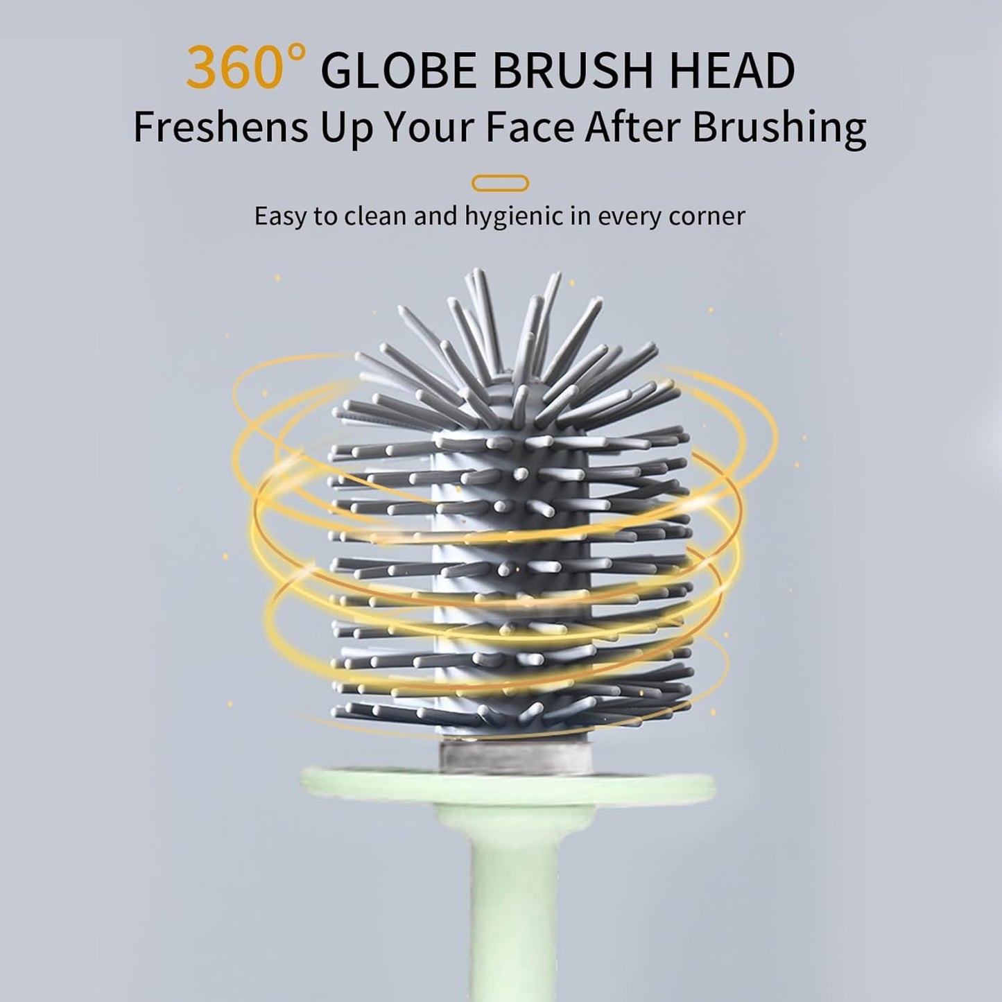 Toilet Brush Set, Bathroom Accessories, Toilet Bowl Cleaners, Deep Cleansing Multifunctional Hanging Toilet Brush Set for Bathroom(Cherry Blossom Pink)