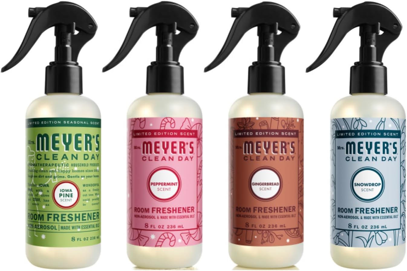 Mrs. MEYER'S CLEAN DAY Liquid Dish Soap 3 Pack Variety, Acorn Spice, Apple Cider, Fall Leaves, 16 OZ Each, 1 CT