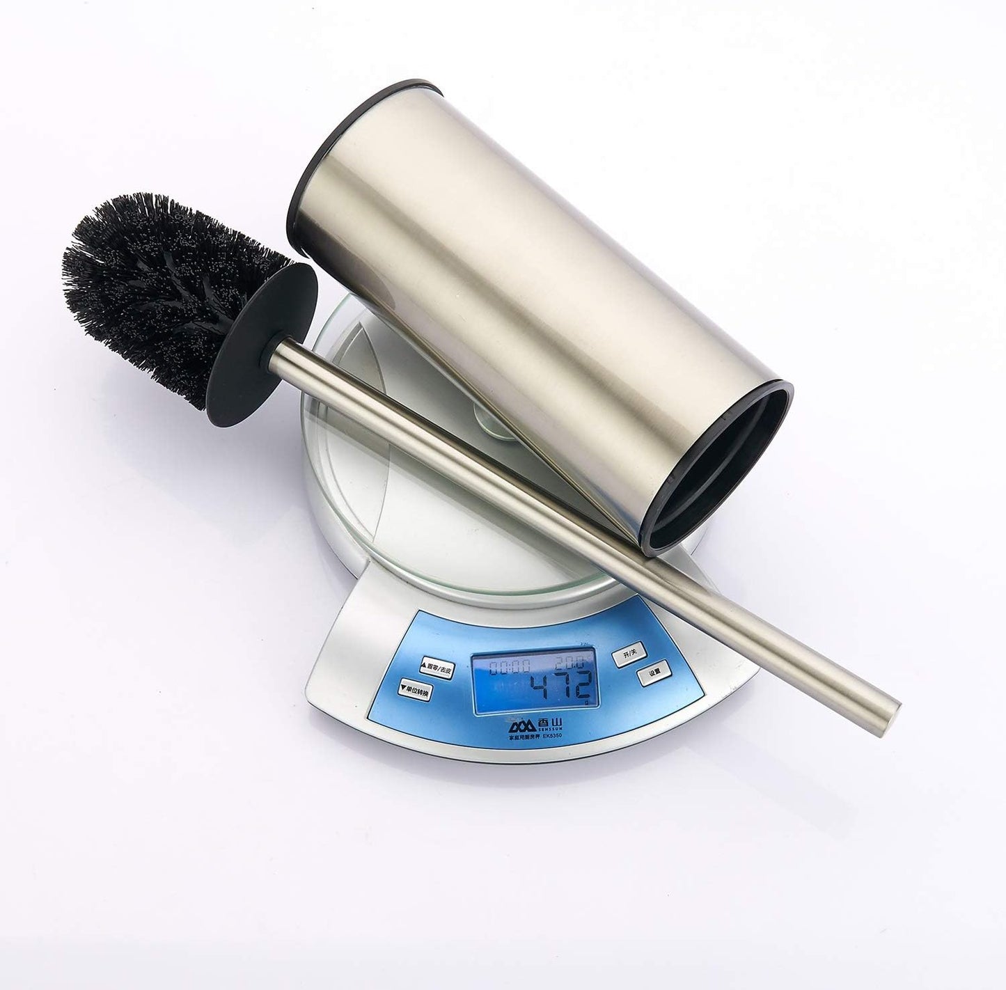 BGL Stainless Steel 304 Black Toilet Bowl Brush and Holder Set Cleaning Tool Holder with Toilet Brush