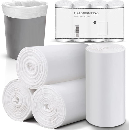 CHARMOUNT 4 Gallon Trash Bag - Unscented 4 Gallon Garbage Bags for Bathroom, Kitchen, Bedroom, 105 Count (15 Liter) …