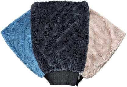 MAGIC WIPE® Microfiber Cleaning Gloves – Pack of 3 Reusable Dusting Gloves & Washing Mitt for Home, Kitchen, Car, Furniture & Electronics – Soft, Lint-Free, Washable Multipurpose Microfiber Gloves