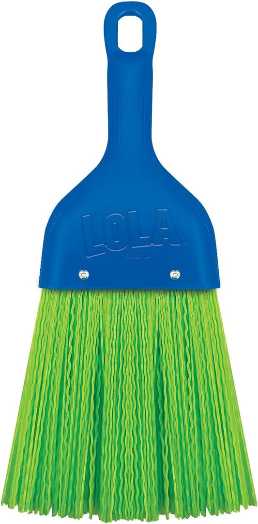 LOLA Whisk Broom, Hand Brush, Durable Bristles, Whisks Away Dirt & Debris, Compact, Hang Hole for Easy Storage, Indoor/Outdoor, 1 Pack